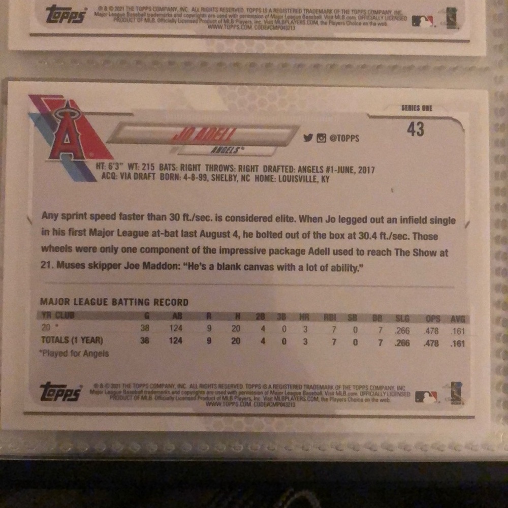 Jo Adell Rookie Card - Picture 2 of 2